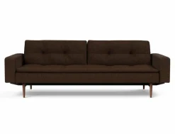 Outlet INNOVATION LIVING Schlafsofa mit Armlehnen Dublexo Styletto dunkel Chocco