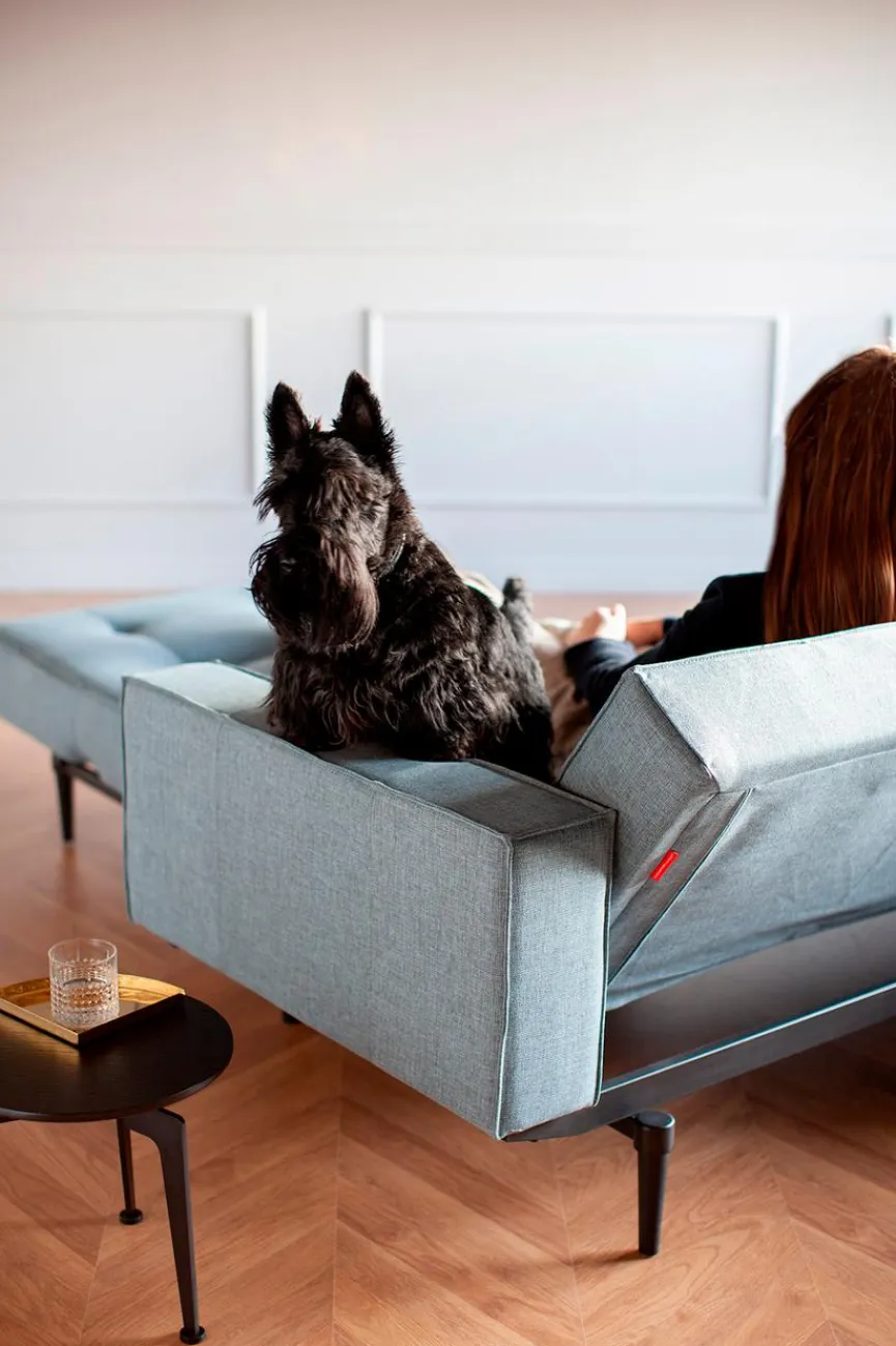 INNOVATION LIVING Schlafsofa mit Armlehnen Splitback Styletto schwarz