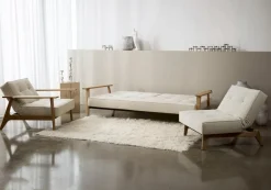 Best INNOVATION LIVING Schlafsofa Splitback Frej Eiche Off White