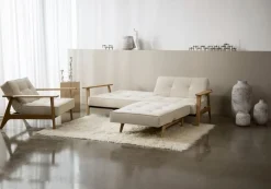 Best INNOVATION LIVING Schlafsofa Splitback Frej Eiche Off White