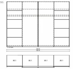 New CASEDO Schlafzimmer-Set Burgos 4tlg. Eiche