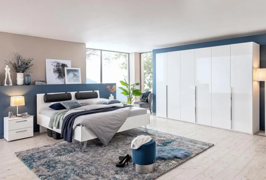 Sale rauch ORANGE Schlafzimmer-Set Montclar-Extra 4tlg. Weiß / Hochglanz