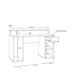 FORTE Schreibtisch Tezaur