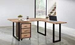 WOLFMÖBEL Schreibtisch Bandung Sheesham