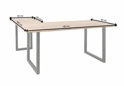 WOLFMÖBEL Schreibtisch Bandung Sheesham