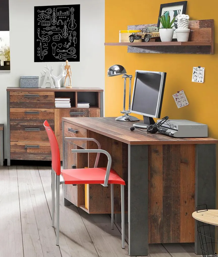 Discount FORTE Schreibtisch Clif Braun