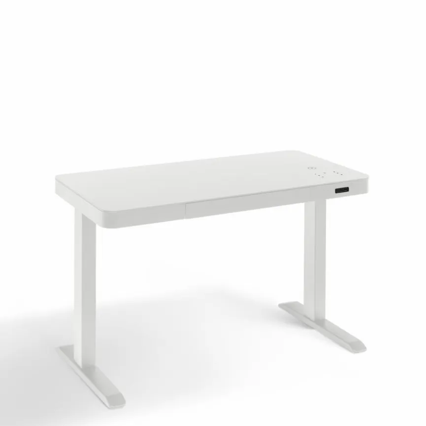 Hot Schreibtisch elektrisch Bonmedico Weiß