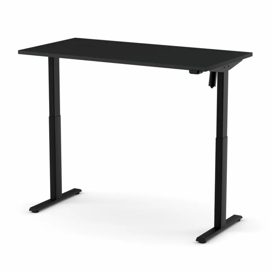 New NowyStyl Schreibtisch elektrisch eComo 140 x 70 cm Black