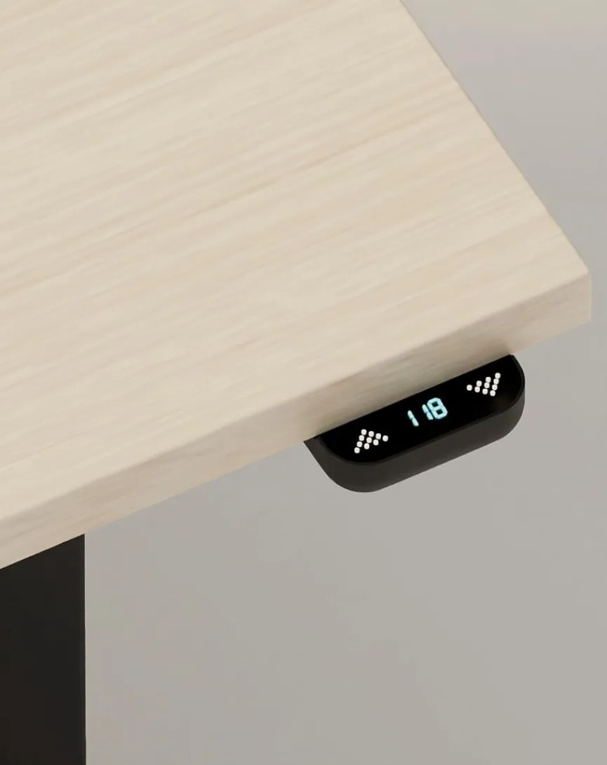 New NowyStyl Schreibtisch elektrisch eComo 140 x 70 cm Black