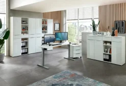 Online Innostyle Schreibtisch elektrisch Santorin Weiß / Silber