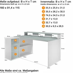 Kinder trendteam Schreibtisch Gamer