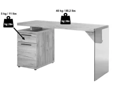 Best Jahnke Schreibtisch LUX C 140 Eiche