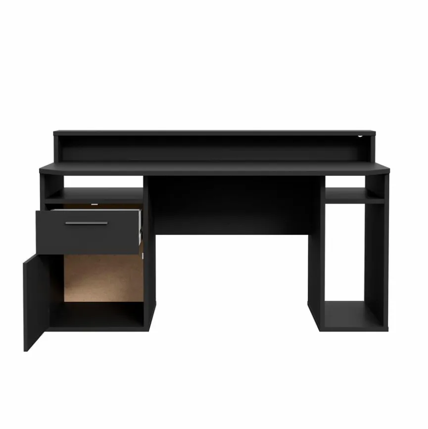 New FORTE Schreibtisch Tezaur Schwarz