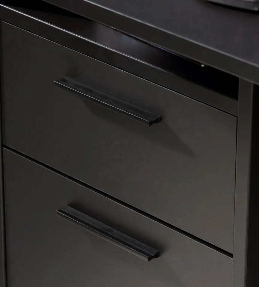 New FORTE Schreibtisch Tezaur Schwarz