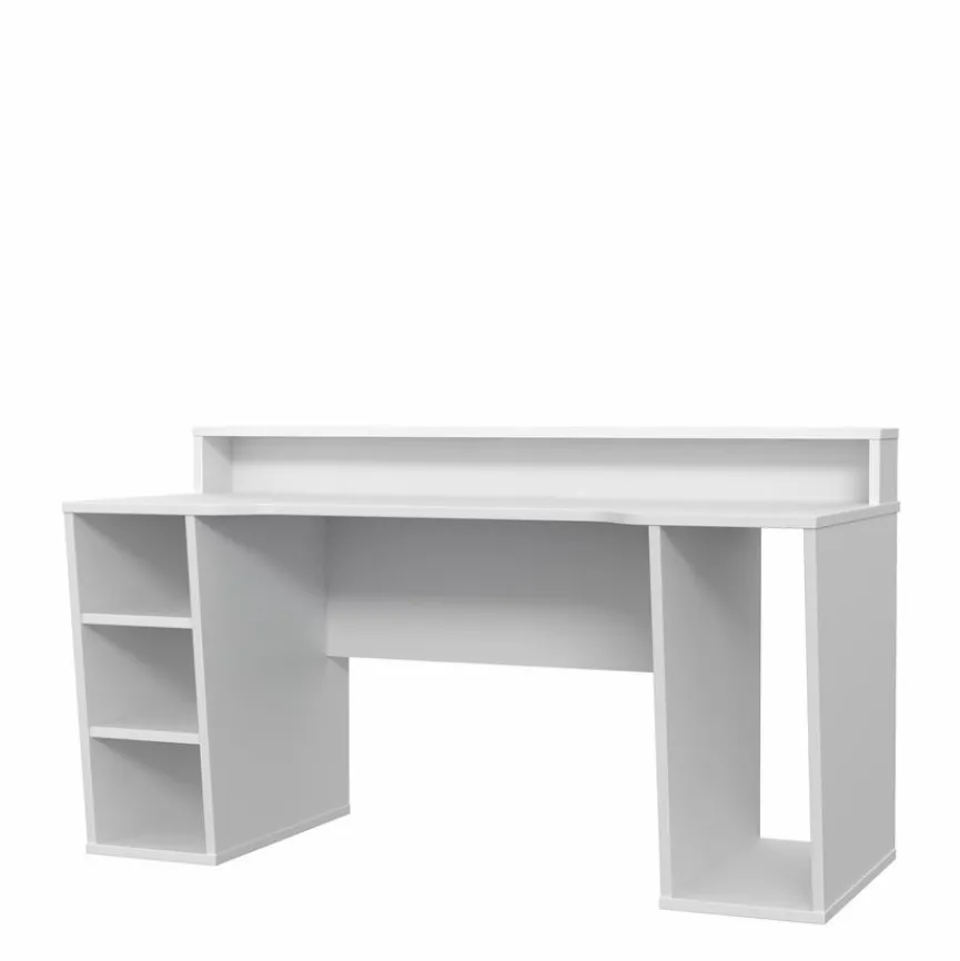 FORTE Schreibtisch Tezaur Weiß