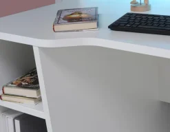 FORTE Schreibtisch Tezaur Weiß