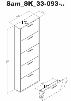 Sale Schuhkipper Sam Artisan-Eiche
