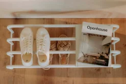 Discount Metallbude Schuhregal Camo Weiß