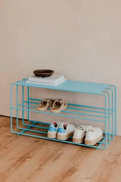 Discount Metallbude Schuhregal Neva Blueberry