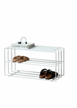 Discount Metallbude Schuhregal Neva Weiß