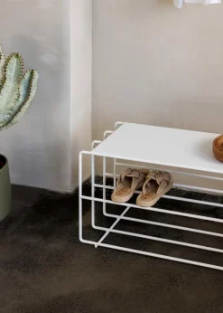 Discount Metallbude Schuhregal Neva Weiß