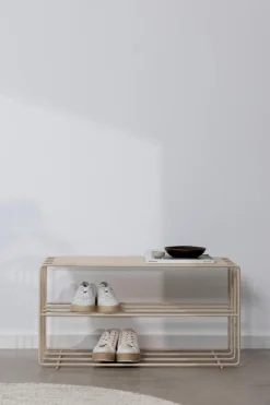 Discount Metallbude Schuhregal Neva Cashew