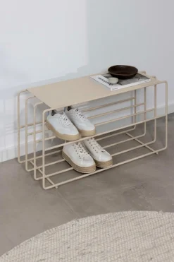 Discount Metallbude Schuhregal Neva Cashew