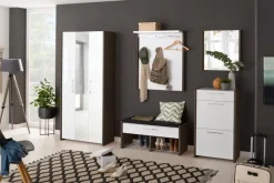 Outlet Schuhschrank Finis Weiß / Grau