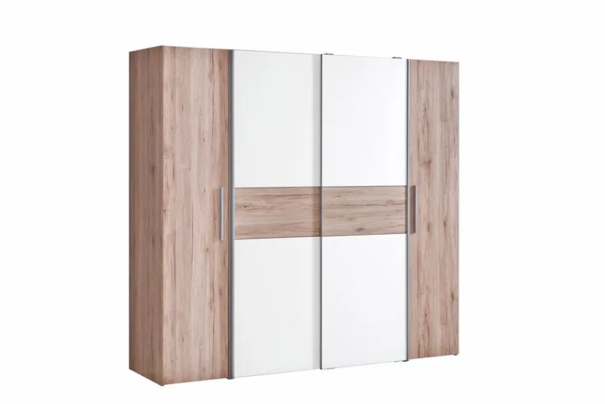 FORTE Schwebe-/Drehtürenschrank Kalixtus 200 x 190 cm