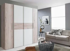 FORTE Schwebe-/Drehtürenschrank Kalixtus 200 x 190 cm