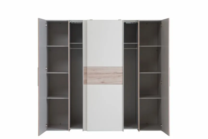 FORTE Schwebe-/Drehtürenschrank Kalixtus 200 x 190 cm