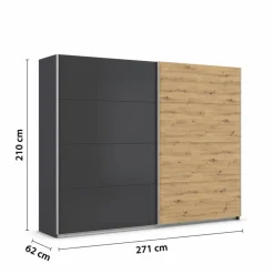 rauch ORANGE Schwebetürenschrank Quadra 271 x 210 cm