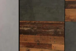 Best FORTE Schwebetürenschrank Dederik 170 x 200 cm Old Wood Vintage