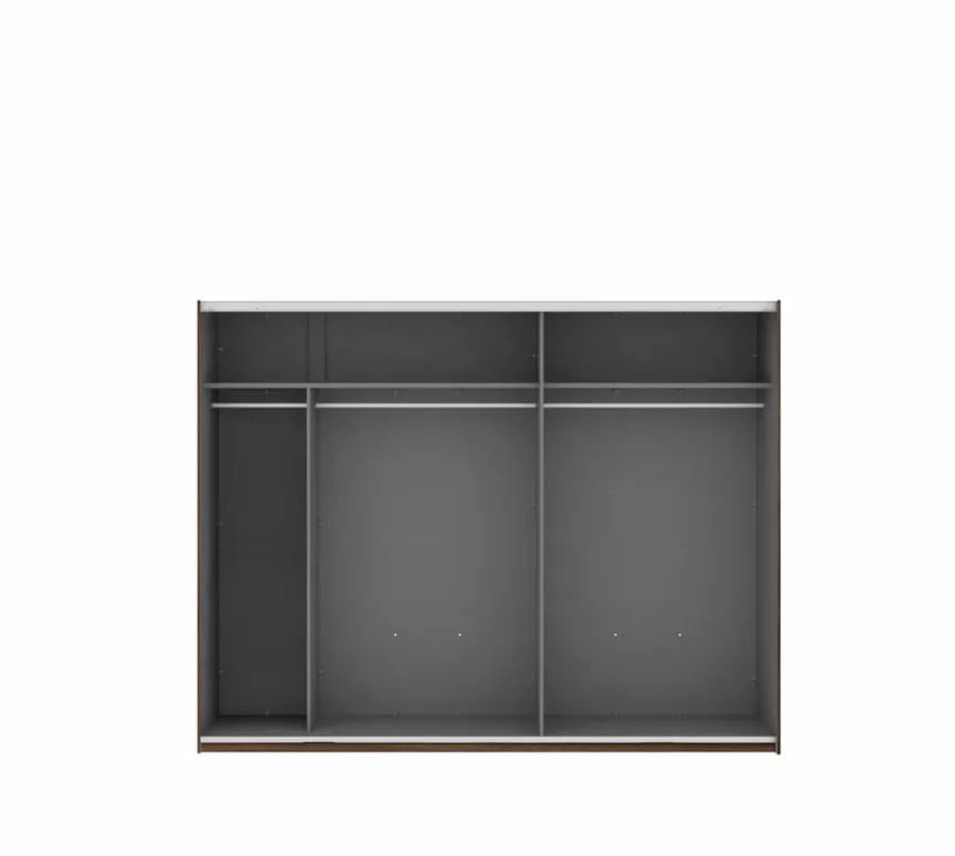 Discount FORTE Schwebetürenschrank Farida 270 x 211 cm Eiche