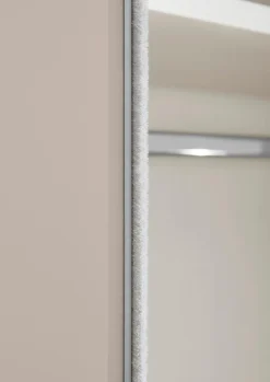 Outlet Staud Schwebetürenschrank Includo-Glas 298 x 222 cm Hellgrau