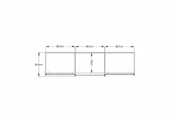 Online Staud Schwebetürenschrank Includo-Glas 249 x 222 cm Weiß