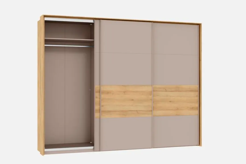 Sale Jutzler Schwebetürenschrank Liventio 300 x 236 cm Nougat