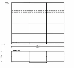 Sale Jutzler Schwebetürenschrank Liventio 300 x 236 cm Nougat