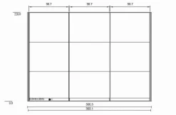 MAISON Schwebetürenschrank Miami 307 x 220 cm