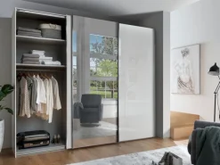 Best Wiemann Schwebetürenschrank Monaco 300 x 217 cm Weiß