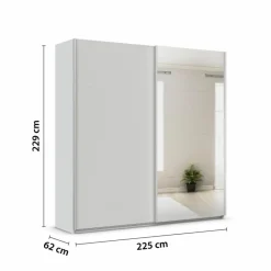 rauch ORANGE Schwebetürenschrank Quadra 225 x 229 cm