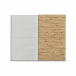 rauch ORANGE Schwebetürenschrank Quadra 271 x 229 cm Seidengrau