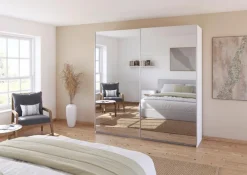 Sale rauch ORANGE Schwebetürenschrank Quadra 225 x 229 cm Weiß