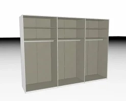 Sale rauch ORANGE Schwebetürenschrank Scale 300 x 223 cm Weiß / Spiegel