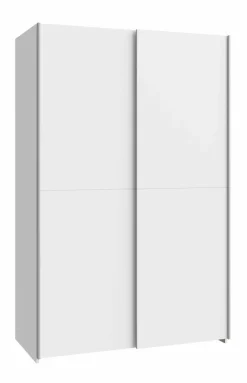 Hot FORTE Schwebetürenschrank Schach&Matt 120 x 190 cm Weiß