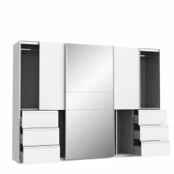 Clearance FORTE Schwebetürenschrank Winn2 270 x 200 cm Weiß