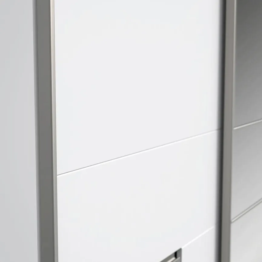 Outlet FORTE Schwebetürenschrank Winn2 250 x 200 cm Weiß