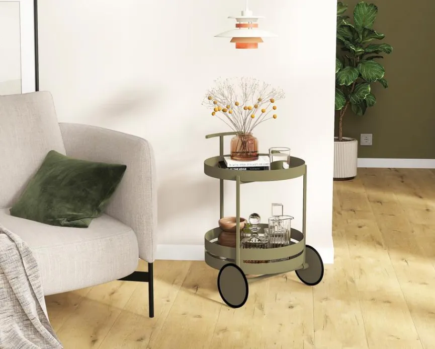 Discount Haku Servierwagen Elena Mineral Green