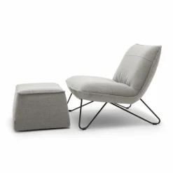 Best Rolf Benz Sessel 394 Silbergrau