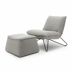 Best Rolf Benz Sessel 394 Silbergrau